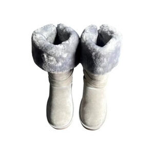Lamb Savoy Mushroom Faux‎ Fur Boots